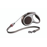 Flexi Vario M 5 m šňůra, max. 20 kg, hnědá - DOPRODEJ