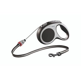 Flexi Vario M 5 m šňůra, max. 20 kg, antracit - DOPRODEJ
