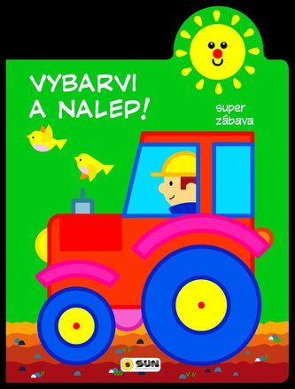 Traktor 2-3 roky: Vyfarbi a nalep
