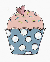Malování podle čísel - CUPCAKE SE SRDÍČKEM 2 (HALEY BUSH) - 80x100 cm, vypnuté plátno na rám