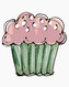 Malování podle čísel - RŮŽOVÝ CUPCAKE 2 (HALEY BUSH) - 80x100 cm, bez rámu a bez vypnutí plátna
