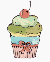 Malování podle čísel - CUPCAKE S RŮŽOVOU TŘEŠNÍ (HALEY BUSH) - 80x100 cm, vypnuté plátno na rám