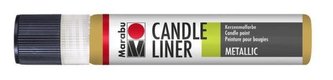 Marabu Candle Liner na svíčky - metalický zlatý 25 ml
