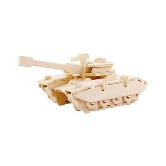 Drevené 3D puzzle - Tank