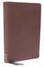 NET Bible, Thinline Large Print, Genuine Leather, Brown, Thumb Indexed, Comfort Print