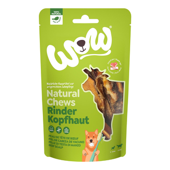 WOW pamlsky Hovězí kůže Natural žvýkací 350g