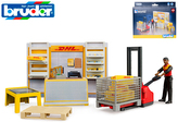 Bruder DHL obchod s vysokozdvižným vozíkem 4+ v krabičce