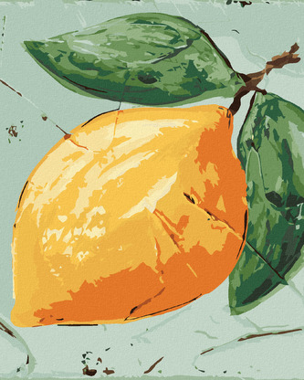 Malování podle čísel - CITRÓN II (HALEY BUSH) - 80x100 cm, bez rámu a bez vypnutí plátna