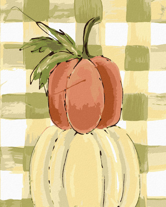 Malování podle čísel - TŘI DÝNĚ GINGHAM (HALEY BUSH) - 80x100 cm, vypnuté plátno na rám