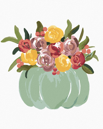 Malování podle čísel -  MODRÁ DÝNĚ (HALEY BUSH) - 40x50 cm, bez rámu a bez vypnutí plátna