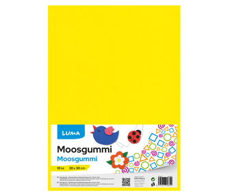 MOOSGUMMI A4 žlutá LUMA, 10ks MOOSGUMMI A4 žlutá LUMA, 10ks