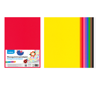 MOOSGUMMI A4 mix samolepiaci LUMA, 10ks
