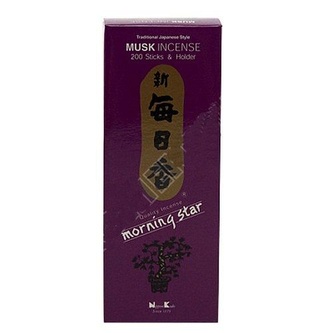 Japonské vonné tyčinky Morning Star Musk 200 ks