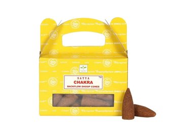 Vonné jehlánky "tekoucí dým" Satya Chakra  15 ks Vonné jehlánky "tekoucí dým" Satya Chakra  15 ks