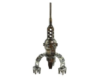 Kovová dekorace Smolíkovic raketa