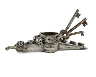 Kovová dekorace Drublal na čajovou svíčku