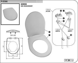 WC doska 3556