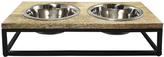 Nobby stojan s miskami 48x22x16cm 2x800ml