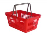 Košík nákupný do samoobsluhy červený CZ 2