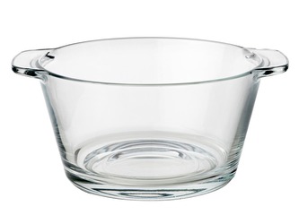 Miska sklo 550ml polievková s uchami číra