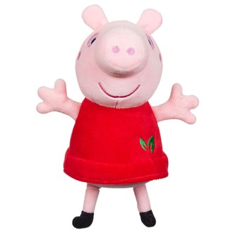 PEPPA Pig ECO plyšová Peppa 20cm červené šaty. Věk 0+