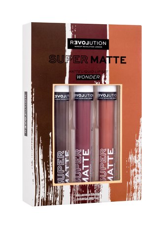 Revolution Sada tekutých rtěnek Relove Supermatte Liquid Wonder (Lip Set) 3 x 4 ml woman