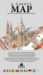 A USEFUL MAP - Praktická mapa centra Prahy s 69 ilustracemi historických památek (stříbrná)