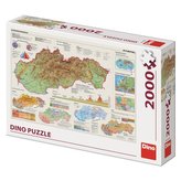 Puzzle mapa Slovenska 2000 dielikov