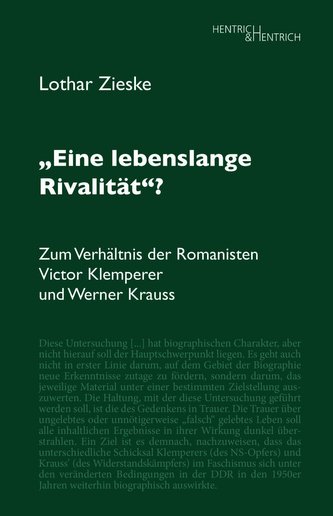 "Eine lebenslange Rivalität"?