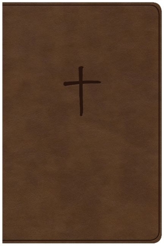 CSB Compact Bible, Brown LeatherTouch, Value Edition
