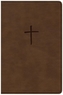 CSB Compact Bible, Brown LeatherTouch, Value Edition