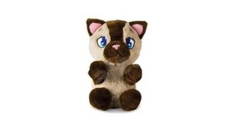 Mini Tickles plyšová kočička hnědá 16 cm na baterie se zvukem