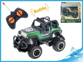 R/C auto terénní policie 14cm 1:43 27 MHz na baterie se světlem