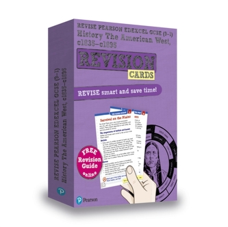 Pearson REVISE Edexcel GCSE (9-1) History American West Revision Cards