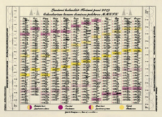 Kalendář 2021 Krásná paní Jednolistý nástěn.