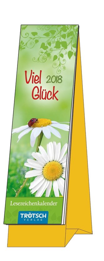 Lesezeichenkalender "Viel Glück" 2018