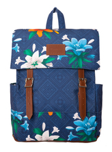 Batoh Frida Kahlo: Flores modrý polyester