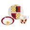 Snídaňový set Harry Potter: Nebelvír Hrnek - miska - talíř (objem hrnku 250 ml|miska průměr 15 cm|talíř průměr 19 cm)