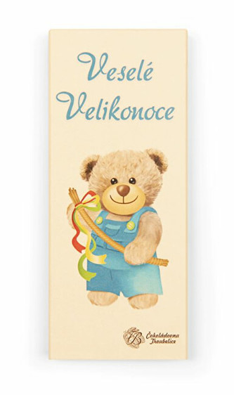 Čokoládovna Troubelice Hořká čokoláda - Velikonoční medvěd 75% 45 g