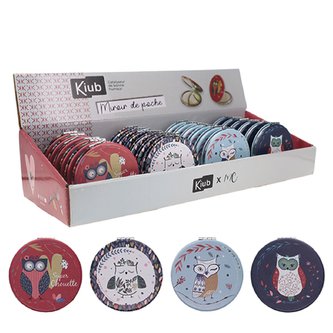 ZRCÁTKO MIR38L01 SOVY - CHOUETTES KIUB