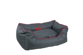 HUHU Kanape M sedivo cerveny