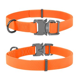 Obojek voděodolný Waudog Collartex Fastex oranžový (43-70cm/4cm)