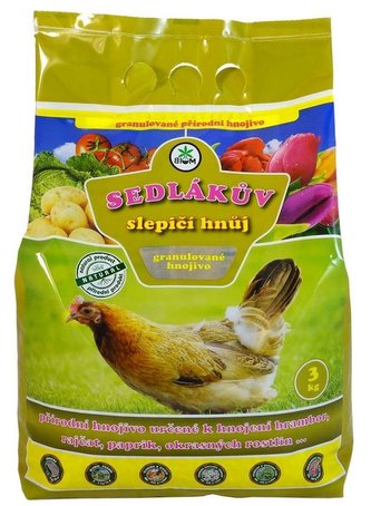 Hnojivo přírodní Sedlákův slepičí hnůj 3 kg