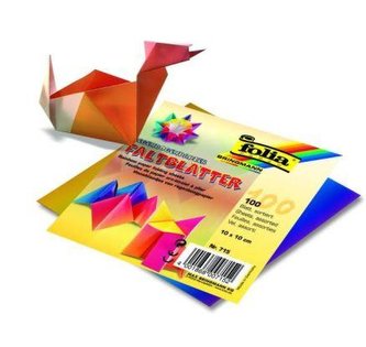 Sada papírů na Origami 10 x 10 cm - duhové 100 listů