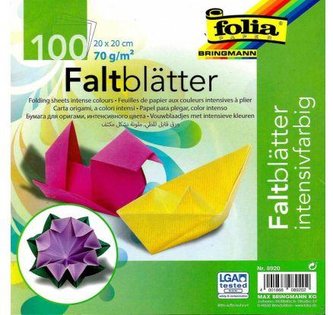 Sada papírů na Origami 20 x 20 cm - mix barev 100 listů