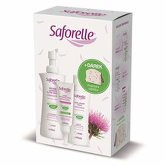 Saforelle Dárková sada péče pro intimní hygienu s kosmetickou taštičkou woman