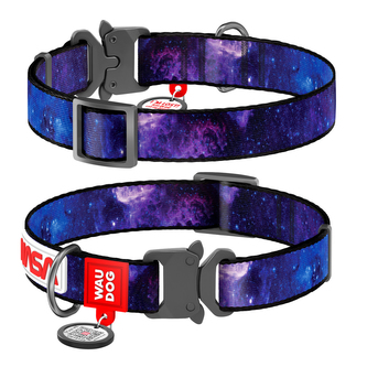 Obojek nylonový Waudog NASA21 Fastex QR (35-58cm/2,5cm)