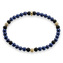 Náramek "Tmavě modré korálky" Thomas Sabo, A1529-931-32-L17, Sterling Silver, 925 Sterling silver, 18k yellow gold plating, obsidian, simulated lapis lazuli