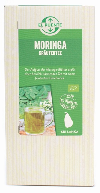 El Puente Bio moringa, sušené listy ze Šrí Lanky, 30 g