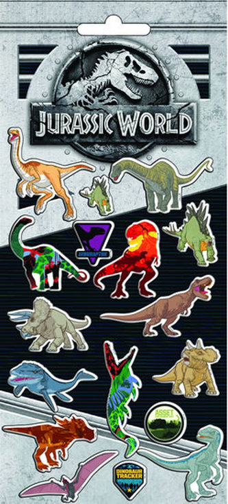 Bublinkové nálepky Jurassic
